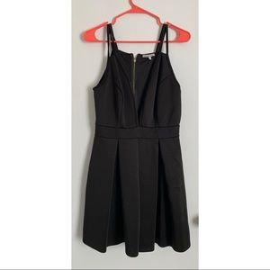 Deep cut strappy formal dress